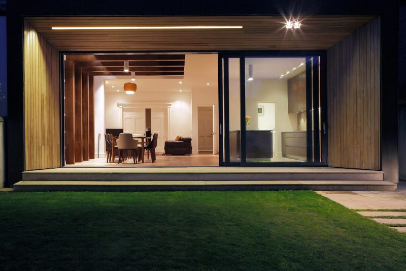 modern extension with high energy efficiency