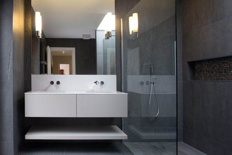 bathroom in a Refurb and extension of an original 19th Century mews type building